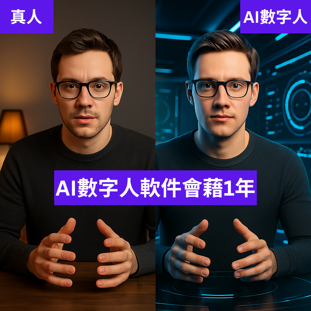 AI數字人軟件會藉1年
